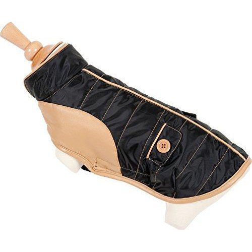 Piumino Impermeabile per Cani Modello City taglia 45cm Nero Piumino Impermeabile per Cani Modello City taglia 45cm Nero